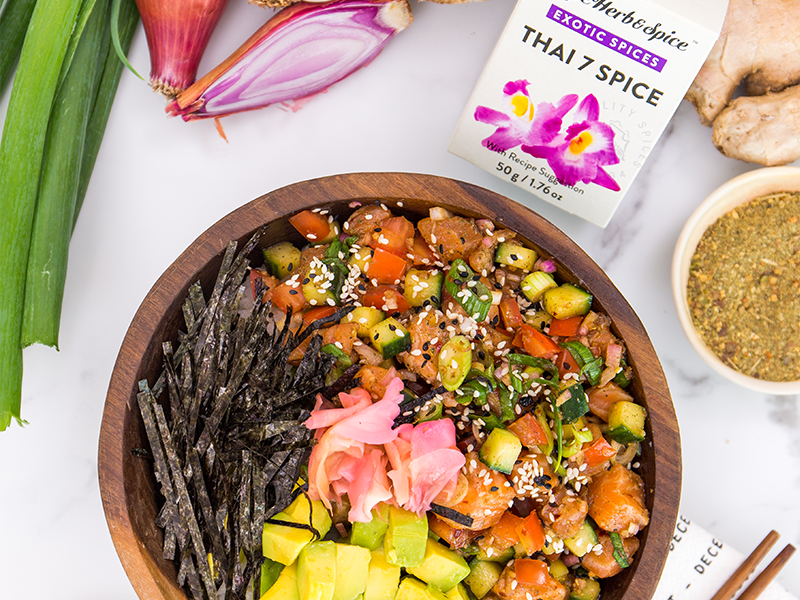 SALMON POKE BOWLS