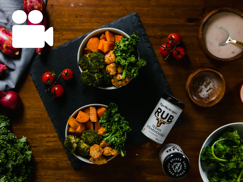 TEXAN CHICKEN & SWEET POTATO BOWLS