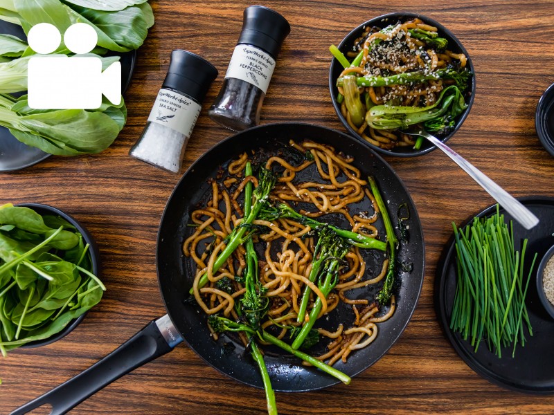 BLACK PEPPERED ASIAN NOODLES