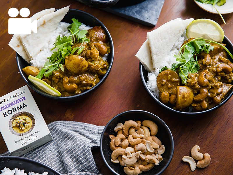 CREAMY COCONUT VEGETABLE KORMA
