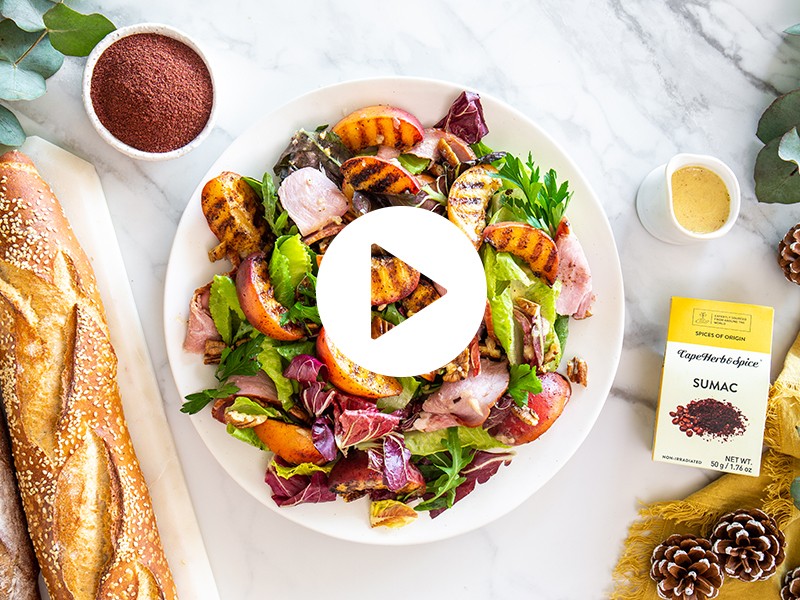 GRILLED PEACH AND GAMMON SALAD